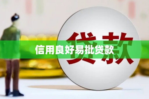 馆陶信用良好易批贷款