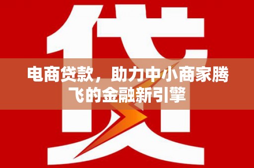 馆陶电商贷款，助力中小商家腾飞的金融新引擎