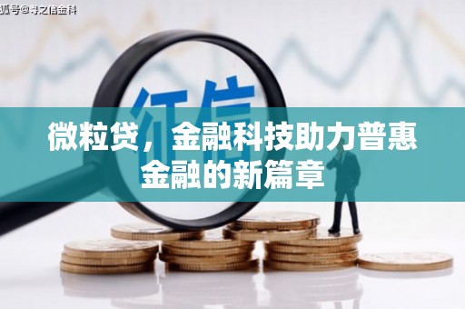 馆陶微粒贷，金融科技助力普惠金融的新篇章