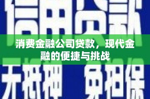 馆陶消费金融公司贷款，现代金融的便捷与挑战