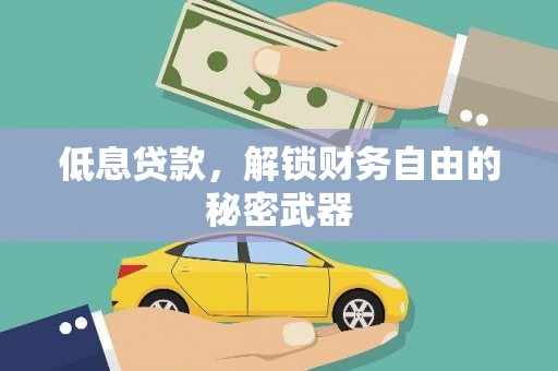 馆陶低息贷款，解锁财务自由的秘密武器