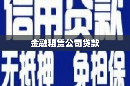 馆陶金融租赁公司贷款