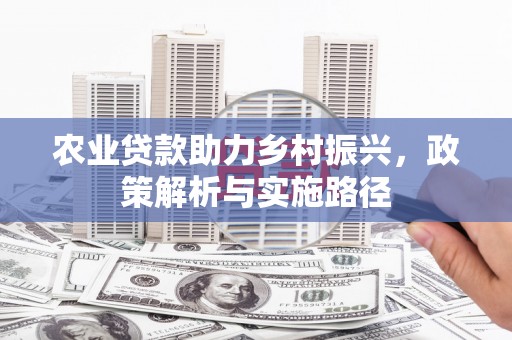 馆陶农业贷款助力乡村振兴，政策解析与实施路径