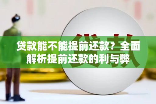 馆陶贷款能不能提前还款？全面解析提前还款的利与弊
