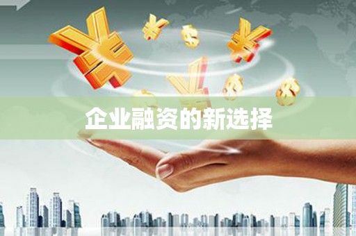 馆陶企业融资的新选择