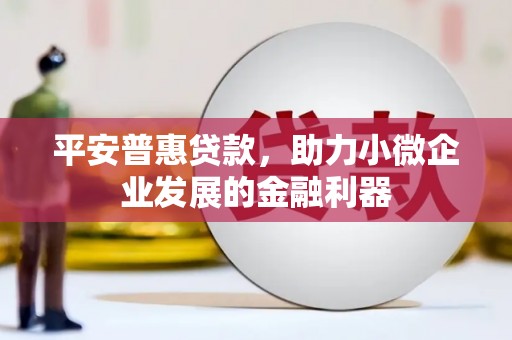 馆陶平安普惠贷款，助力小微企业发展的金融利器