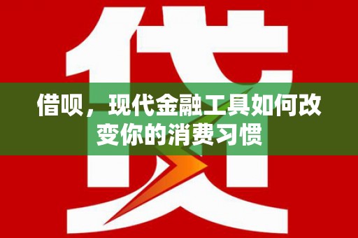 馆陶借呗，现代金融工具如何改变你的消费习惯