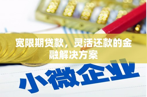 馆陶宽限期贷款，灵活还款的金融解决方案