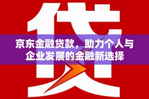 馆陶京东金融贷款，助力个人与企业发展的金融新选择