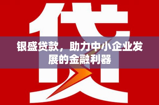 馆陶银盛贷款，助力中小企业发展的金融利器