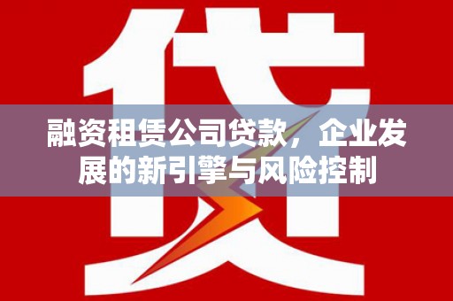 馆陶融资租赁公司贷款，企业发展的新引擎与风险控制