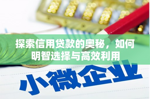 馆陶探索信用贷款的奥秘，如何明智选择与高效利用