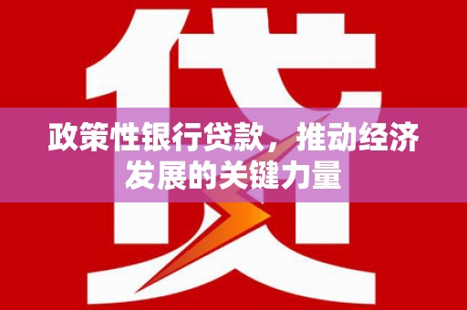 馆陶政策性银行贷款，推动经济发展的关键力量