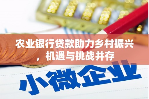 馆陶农业银行贷款助力乡村振兴，机遇与挑战并存