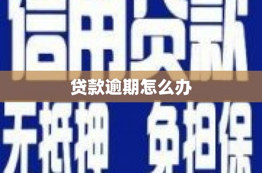 馆陶贷款逾期怎么办