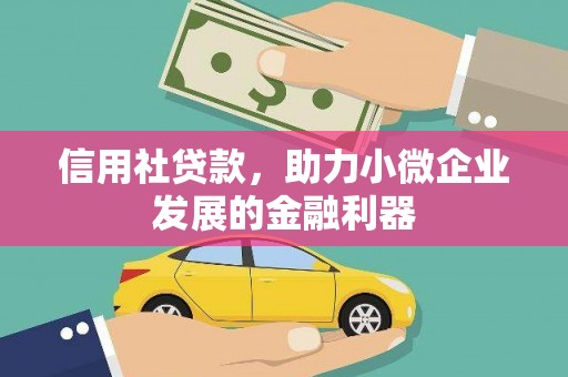 馆陶信用社贷款，助力小微企业发展的金融利器