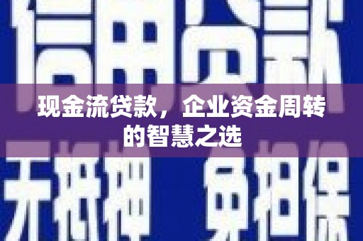 馆陶现金流贷款，企业资金周转的智慧之选