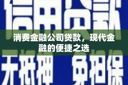 馆陶消费金融公司贷款，现代金融的便捷之选