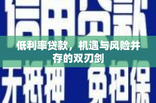 馆陶低利率贷款，机遇与风险并存的双刃剑