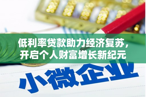 馆陶低利率贷款助力经济复苏，开启个人财富增长新纪元