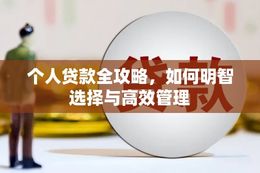 馆陶个人贷款全攻略，如何明智选择与高效管理
