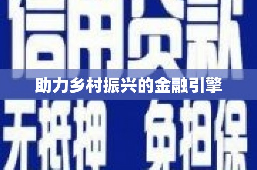 馆陶助力乡村振兴的金融引擎