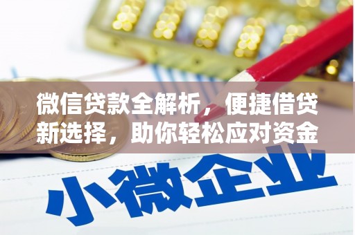 馆陶微信贷款全解析，便捷借贷新选择，助你轻松应对资金需求